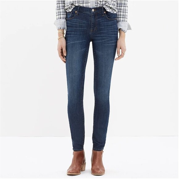 Madewell High Riser Skinny Skinny Jeans in Atlantic size 24